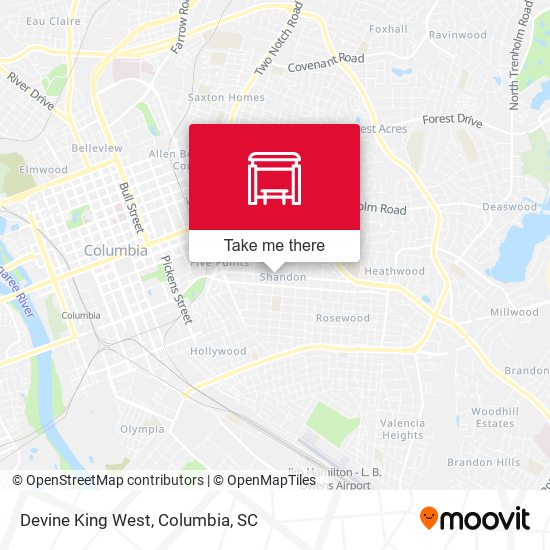 Mapa de Devine King West