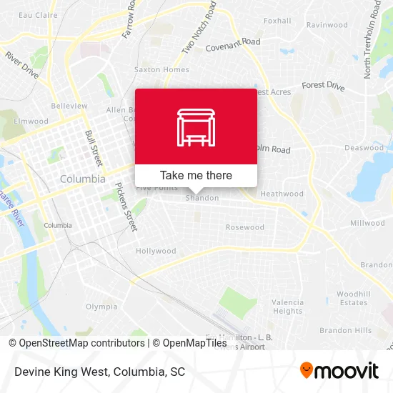 Devine King West map