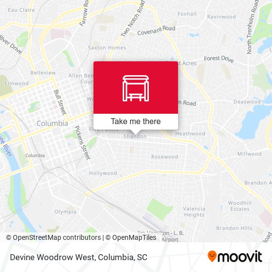Mapa de Devine Woodrow West
