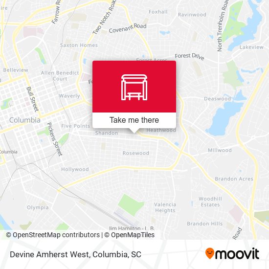 Mapa de Devine Amherst West