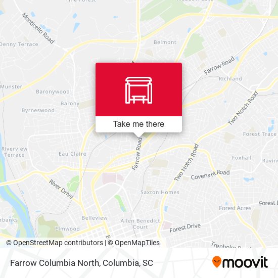Farrow Columbia North map