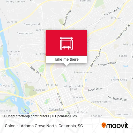 Colonial Adams Grove North map