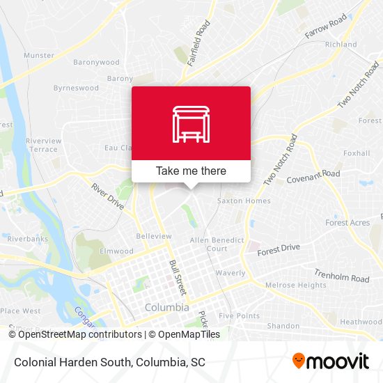 Colonial Harden South map