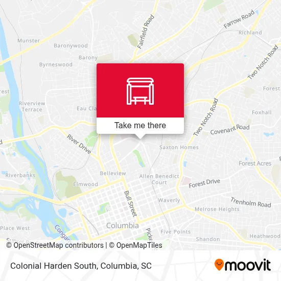 Colonial Harden South map
