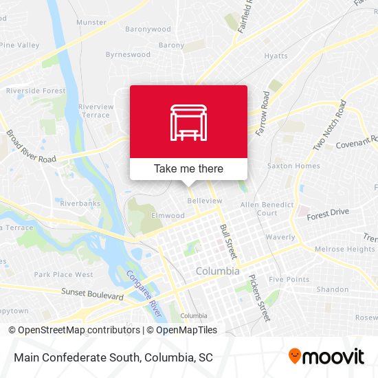Main Confederate South map