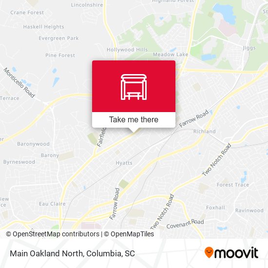 Main Oakland North map