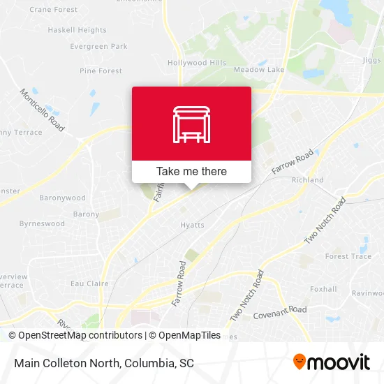 Main Colleton North map