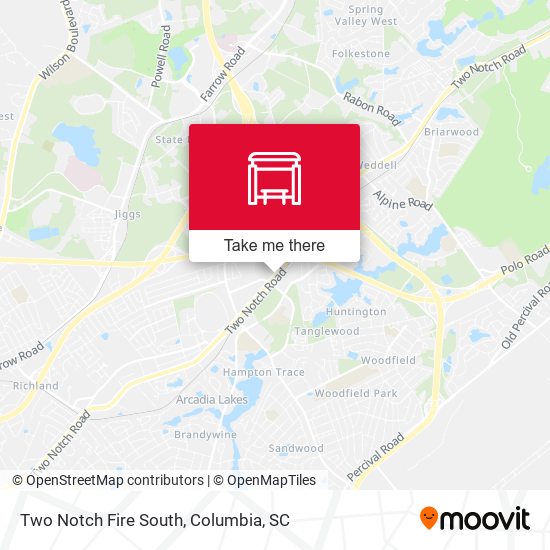 Mapa de Two Notch Fire South