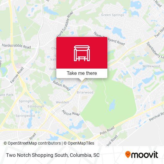 Two Notch Shopping South map