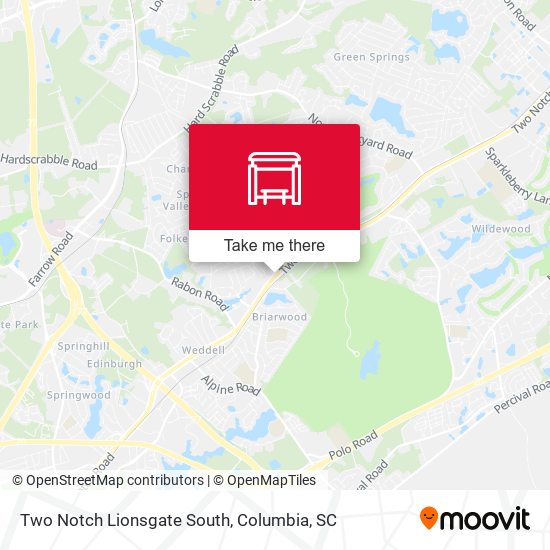 Two Notch Lionsgate South map