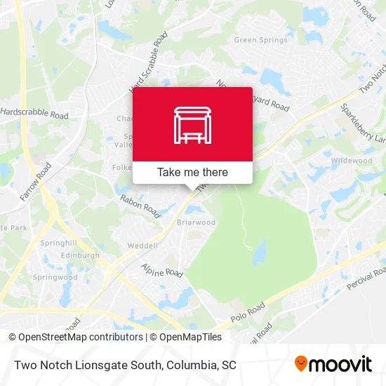 Mapa de Two Notch Lionsgate South