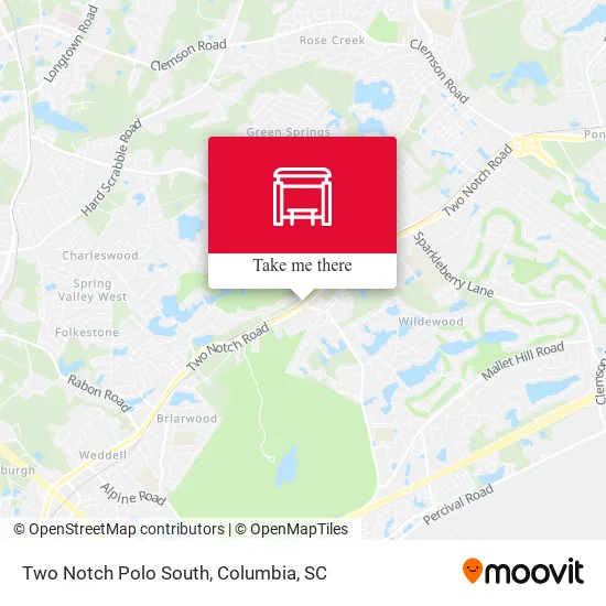 Mapa de Two Notch Polo South