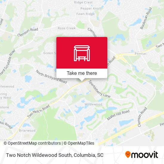 Mapa de Two Notch Wildewood South