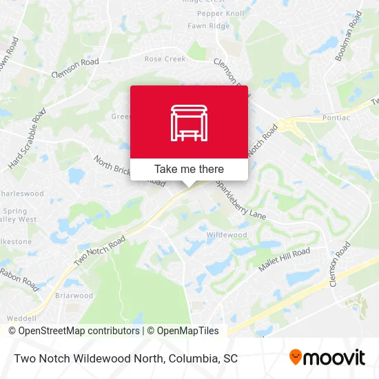 Two Notch Wildewood North map