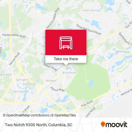 Two Notch 9300 North map