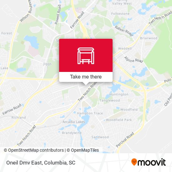 Oneil Dmv East map