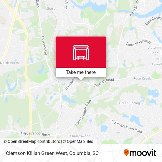 Mapa de Clemson Killian Green West