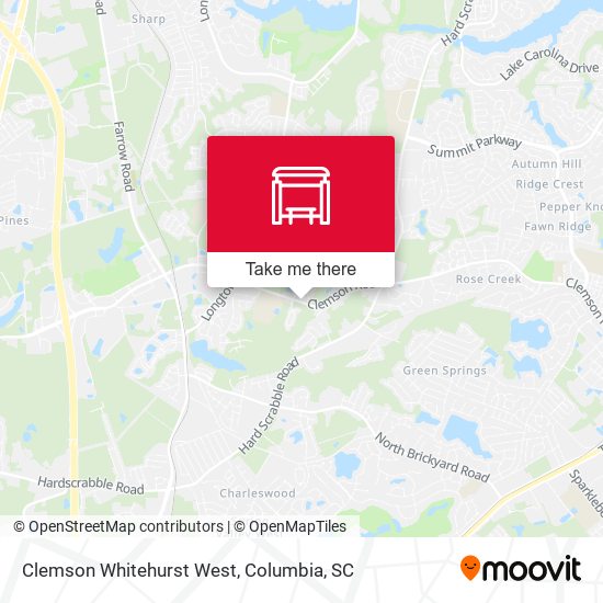 Clemson Whitehurst West map
