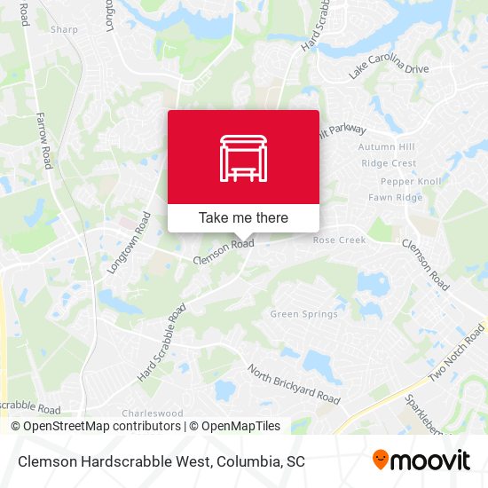Mapa de Clemson Hardscrabble West