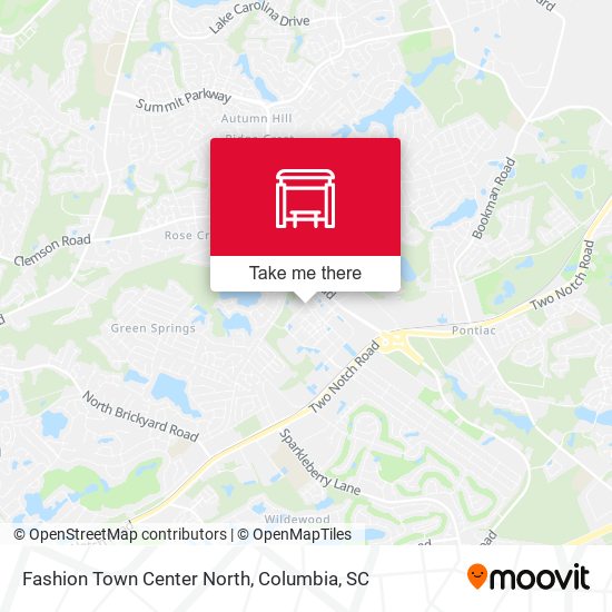 Mapa de Fashion Town Center North