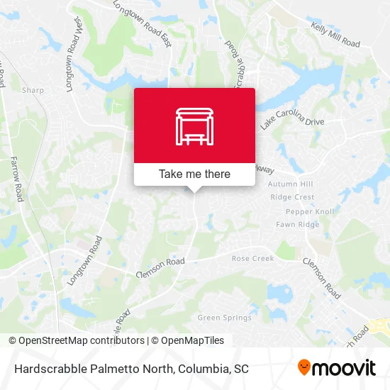 Mapa de Hardscrabble Palmetto North
