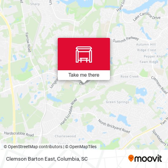 Clemson Barton East map