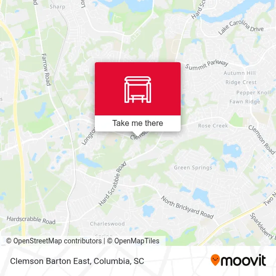 Clemson Barton East map