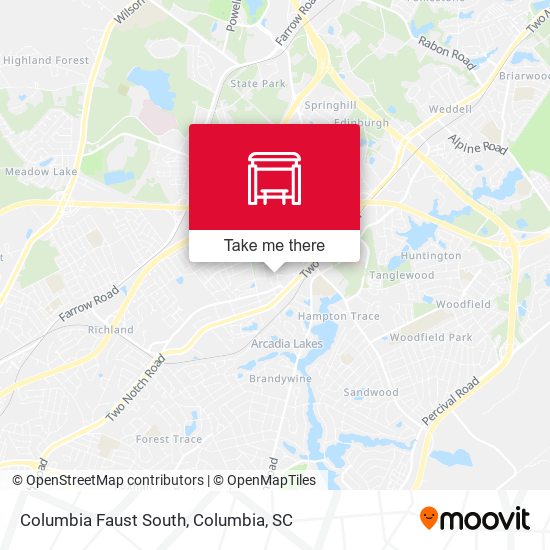 Columbia Faust South map