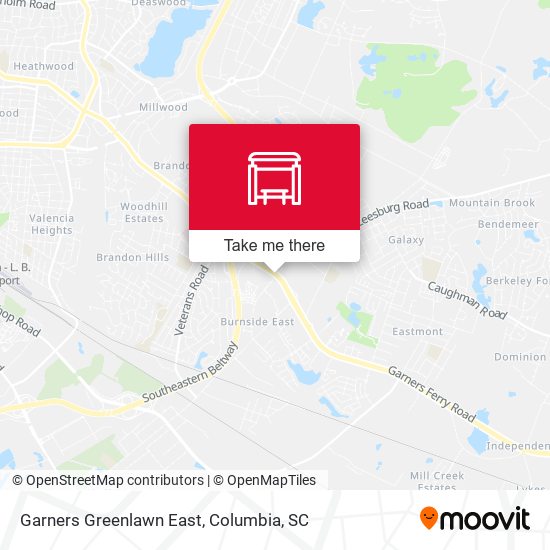Garners Greenlawn East map