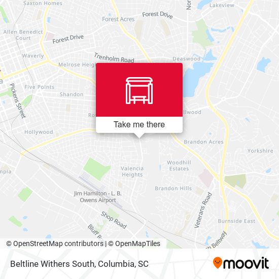 Mapa de Beltline Withers South