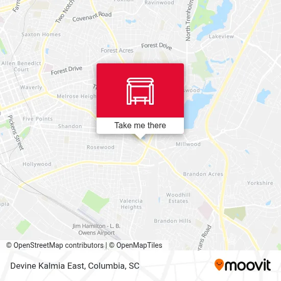 Devine Kalmia East map