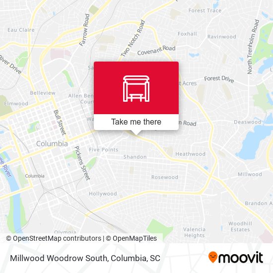 Millwood Woodrow South map