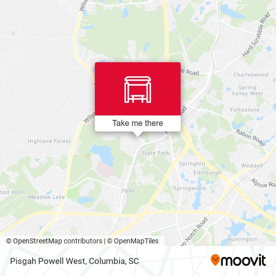 Mapa de Pisgah Powell West