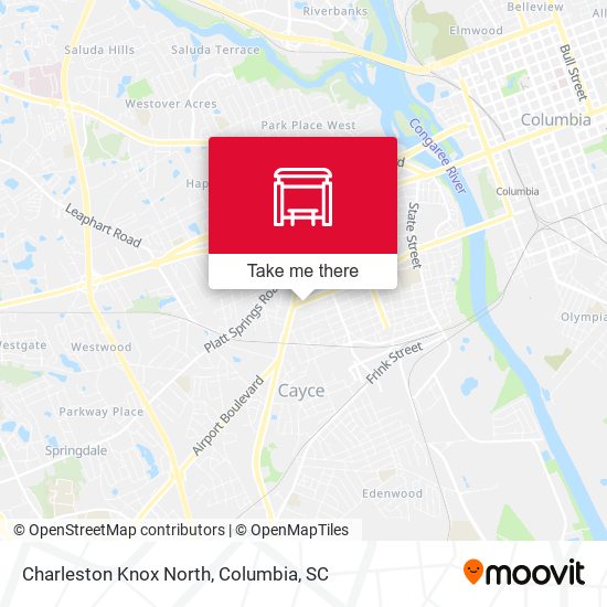 Charleston Knox North map