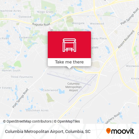 Mapa de Columbia Metropolitan Airport