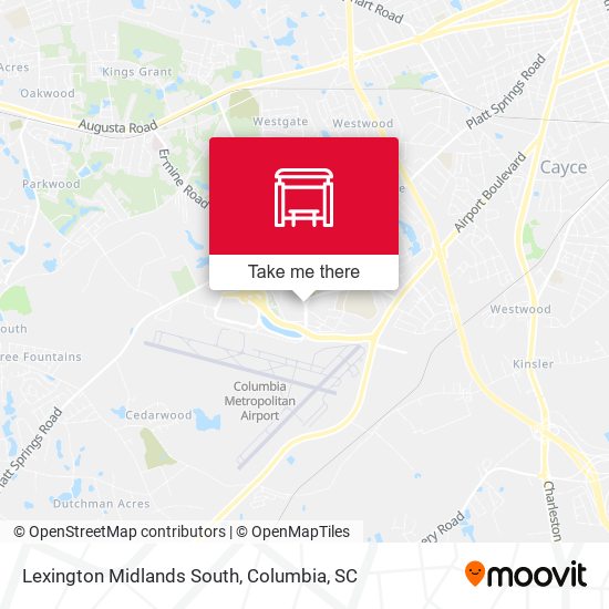 Mapa de Lexington Midlands South