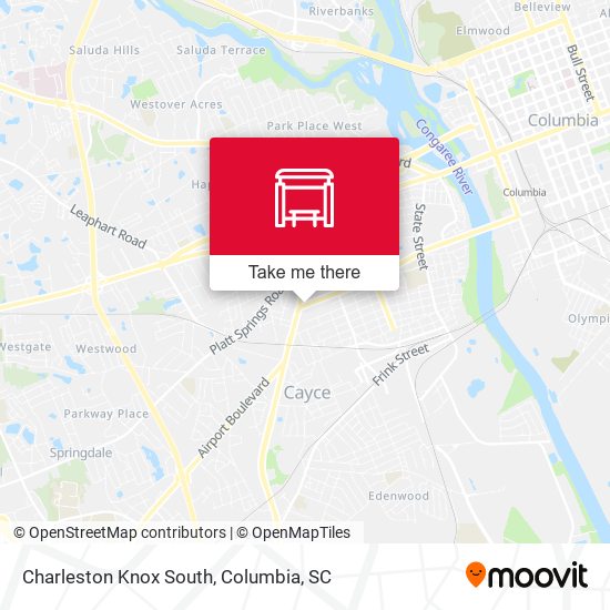 Charleston Knox South map