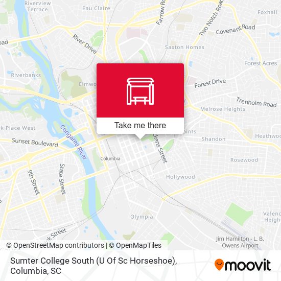 Sumter College South (U Of Sc Horseshoe) map