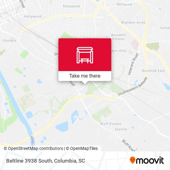Mapa de Beltline 3938 South