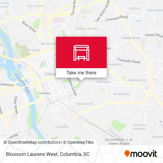 Mapa de Blossom Laurens West