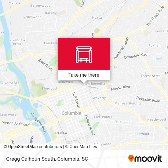 Gregg Calhoun South map