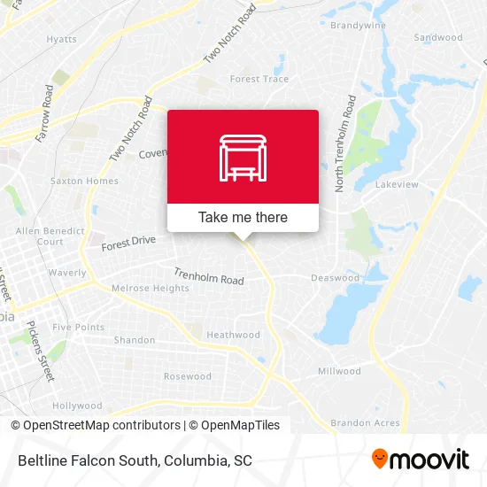 Mapa de Beltline Falcon South