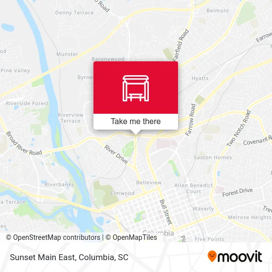 Sunset Main East map