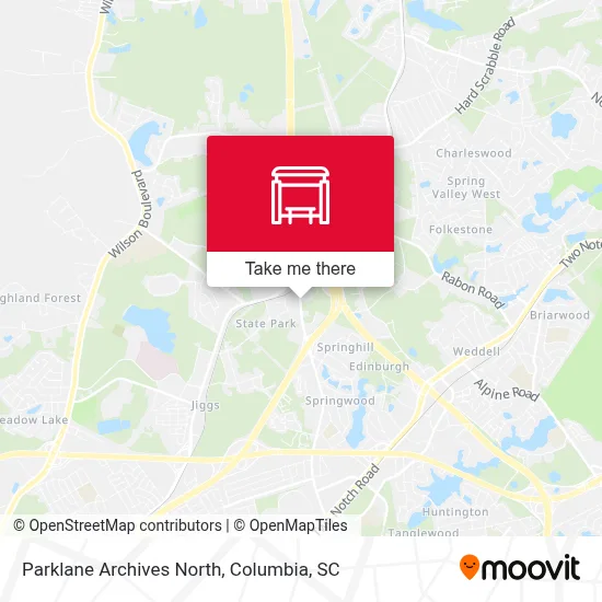 Parklane Archives North map