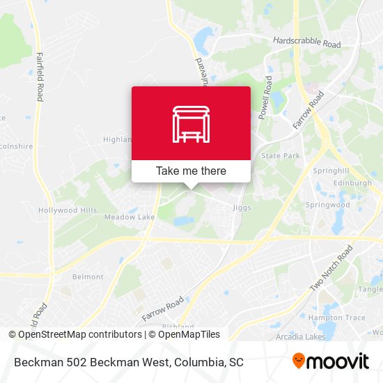 Mapa de Beckman 502 Beckman West