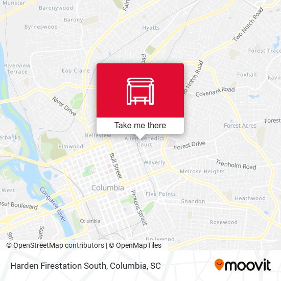 Harden Firestation South map