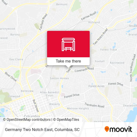 Germany Two Notch East map