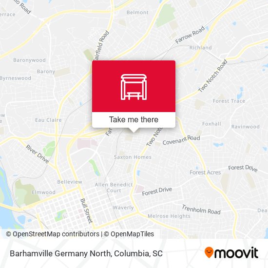 Mapa de Barhamville Germany North