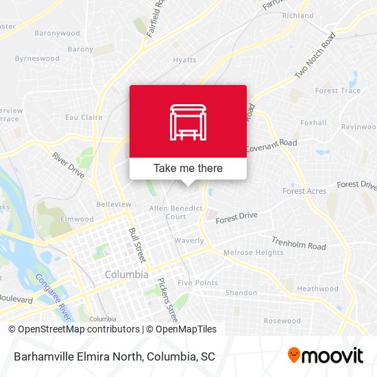 Barhamville Elmira North map