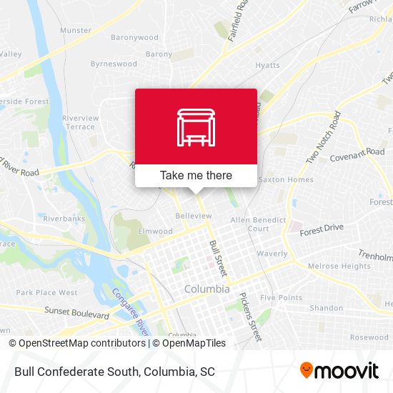 Mapa de Bull Confederate South